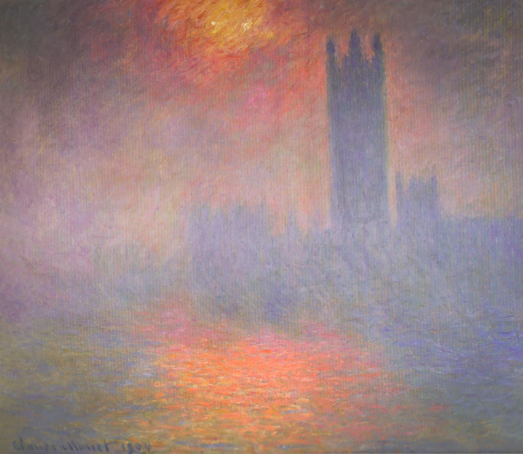 Houses of Parliament, Sun Breaking Through the Fog